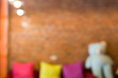 Blurred cafe restaurant with bokeh backgroundの写真素材
