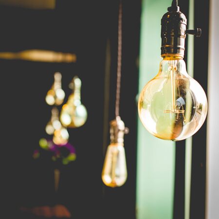 Beautiful retro luxury interior lighting lamp decor.の写真素材