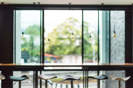 Blurred cafe restaurant with bokeh background.の写真素材