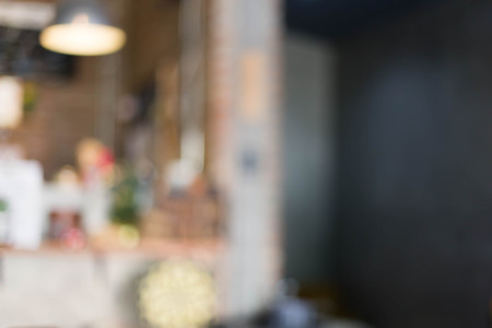 Blur coffee cafe shop restaurant with bokeh background.の写真素材