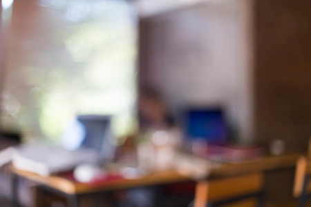 Blur coffee cafe shop restaurant with bokeh background.の写真素材
