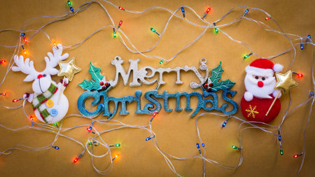 Christmas decorate ornaments background.