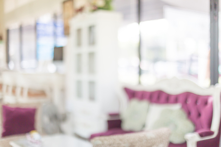 Blur coffee cafe shop with bokeh backgroundの写真素材