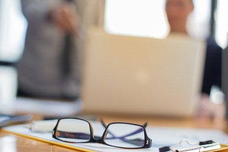 young business people group have meeting at conference room and have discusion about new ideas plans and problems.の写真素材