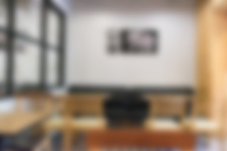 Blurred cafe restaurant with bokeh background