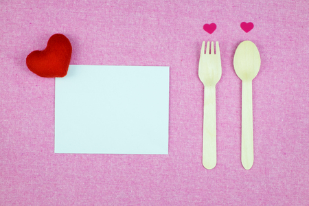 decoration Romantic, St valentine's day concept, Top view of flat lay with valentines mini pin heart with pink rose flower on pink background with copy space minimal styleの写真素材
