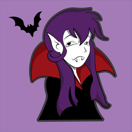 a few moments from the life of a vampire girlのイラスト素材