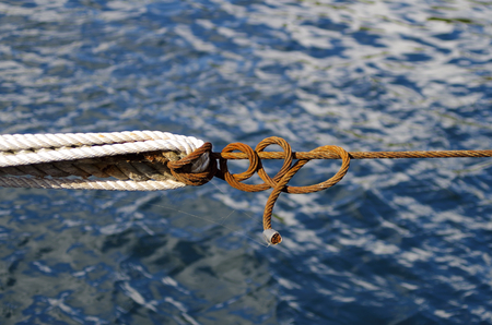 Node between two ropesの写真素材