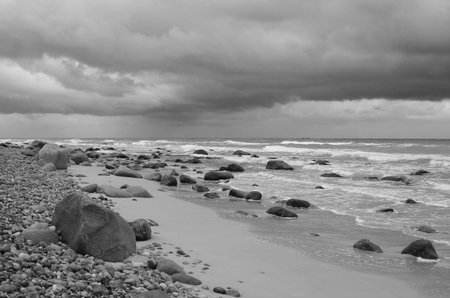 Northern beach on the island of R?gen on the Baltic Seaの写真素材
