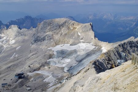 Glaciers on the Zugspitzeの写真素材