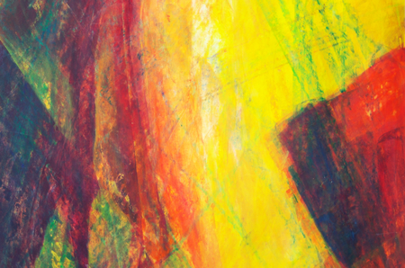 abstract painting with acrylic paintsの写真素材