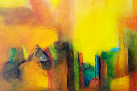 abstract painting with acrylic paintsの写真素材