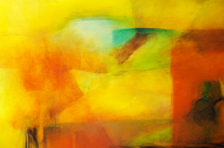 abstract painting with acrylic paintsの写真素材