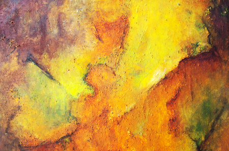 abstract painting with acrylic paintsの写真素材