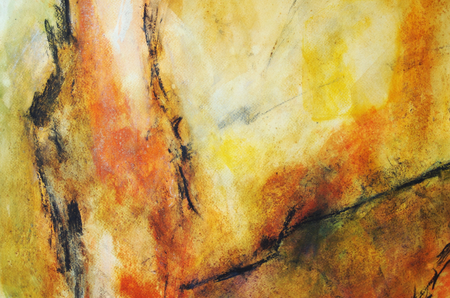 abstract painting with acrylic paintsの写真素材