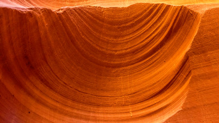Close up surface of sandstone at Antelope Canyon is a slot canyon in the Navajo Reservation near Page, Arizona, United States. It is on Navajo land east of Page.の写真素材