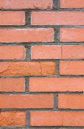 Rough and weathered brick wallの写真素材