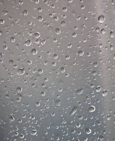  Rain water drops on plastic filmの写真素材