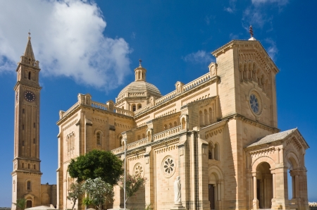 Basilica of Our Lady of Ta' Pinu. Gozo island, Maltaの写真素材