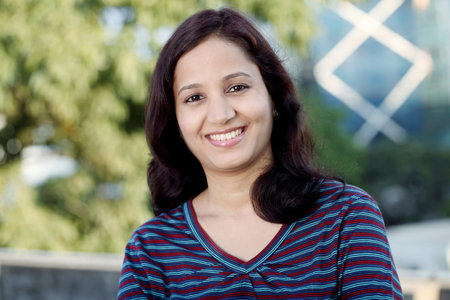 Beautiful Smiling Teen girl in college campus