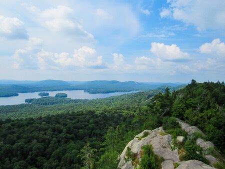 View from high atop the mountainの写真素材
