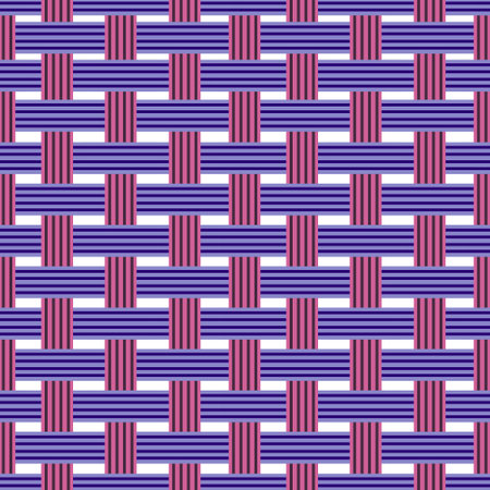 Seamless pattern, Basketweave Pattern, two-tone crossover pattern, suitable for decorating all styles, giving a local feel.のイラスト素材