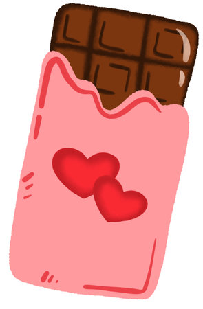 Chocolate Illustration Valentine's Day