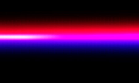 Abstract gradient background of red, purple, blue on a black background. Looks like a neon or laser light effect glowing in the dark.の写真素材