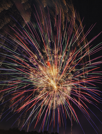 Firefall Fireworkの写真素材