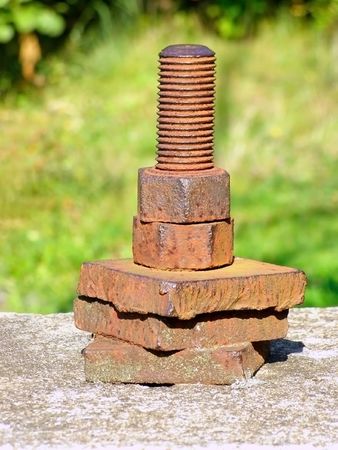  rusty binding of old constructionの写真素材