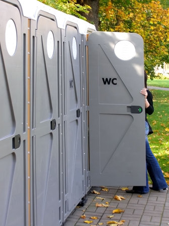 line of streets water closetsの写真素材