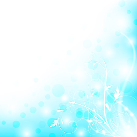 Abstract floral shiny background with copyspace, EPS10のイラスト素材