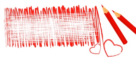 banner drawing with pencil, copyspaceのイラスト素材