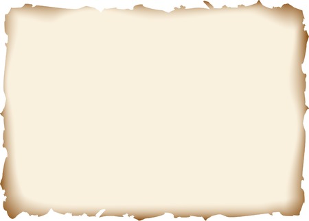 sheet of old paper with burnt edgesのイラスト素材