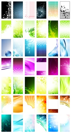 variety of 42 vertical business cards templates のイラスト素材