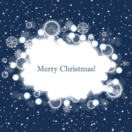 Abstract Christmas Cloud Over Winter Backgroundのイラスト素材