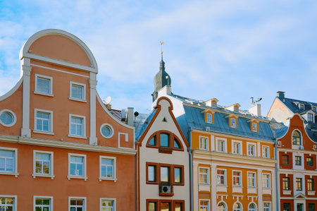 Old Buildings In The Old Riga. Latvia.