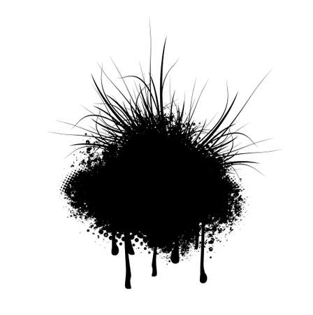 Illustration of Abstract Grunge Design Over Whiteのイラスト素材