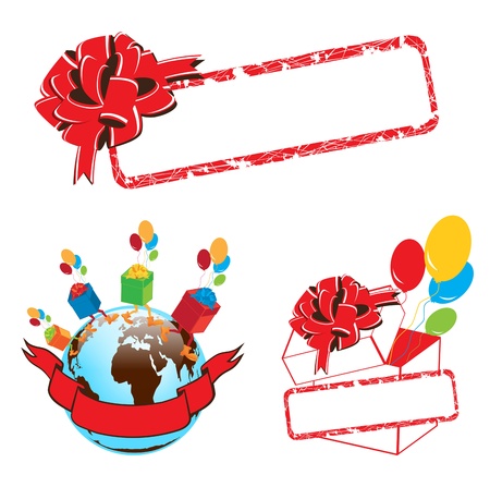 Gift Different Design Collection, Copyspace for Your Textのイラスト素材