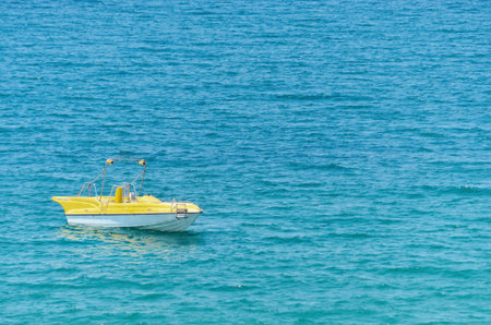 Empty Motorboat On The Black Sea