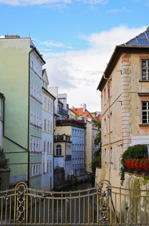 The City Canal In Prague  Czech Republic の写真素材