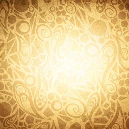 Abstract Vintage Background With Decorative Shapesのイラスト素材