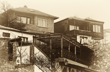 View Of The Houses In Sozopol  Bulgariaの写真素材