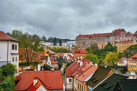 View of the Cesky Krumlov, Czech Republicの写真素材