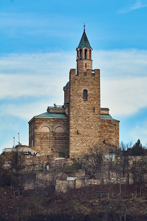 Medieval Stronghold Tsarevets in Veliko Tarnovo, Bulgariaの写真素材