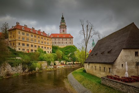 Building of the Cesky Krumlov, Czech Repulicの写真素材