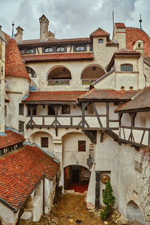 Bran Castle (Dracula's Castle) in Brasov, Transylvania, Romaniaの写真素材