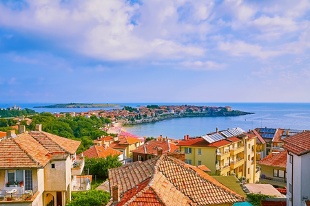 View on an Old City of Nessebar, Bulgariaの写真素材