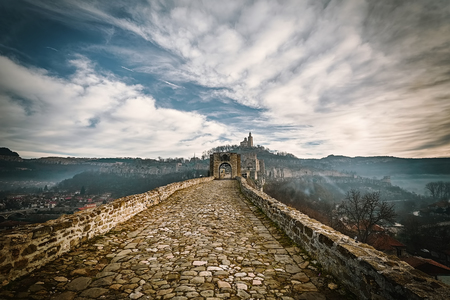 Entrance to the Fortress Tsarevets in Veliko Tarnovo, Bulgariaのeditorial素材