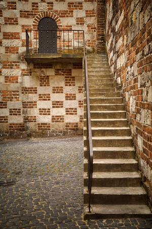 Stair to the old castle in Lublin, Polandのeditorial素材
